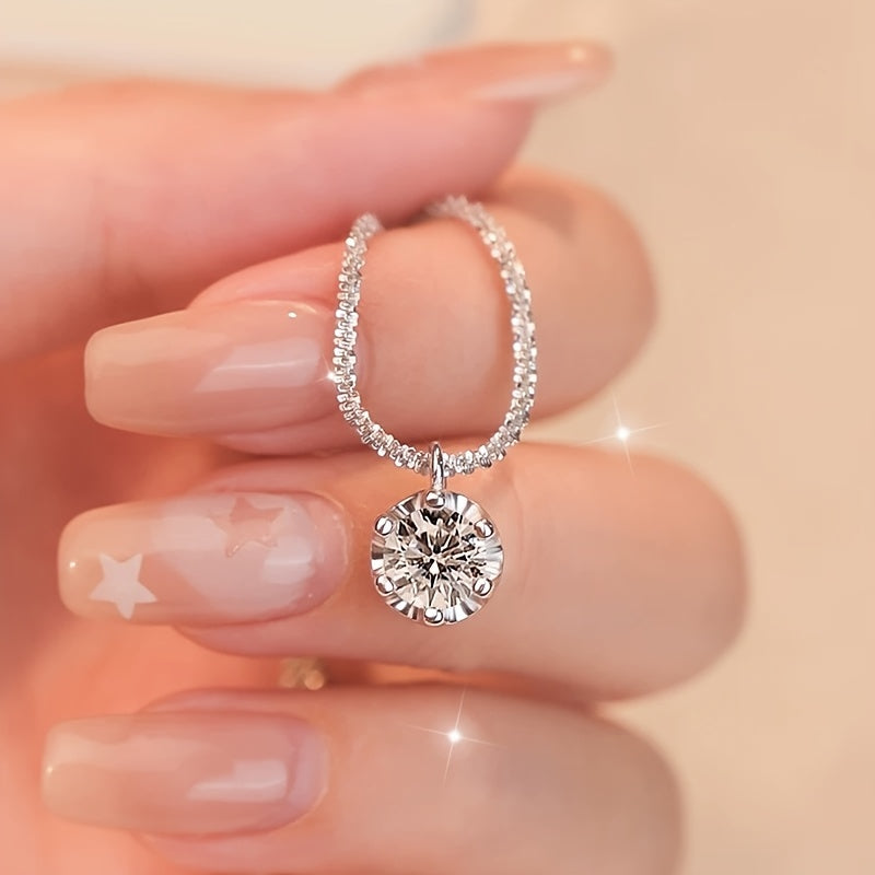 Ellie Eternity Necklace with Zirconia