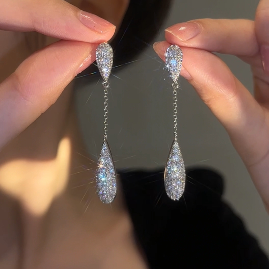 Water drop earrings