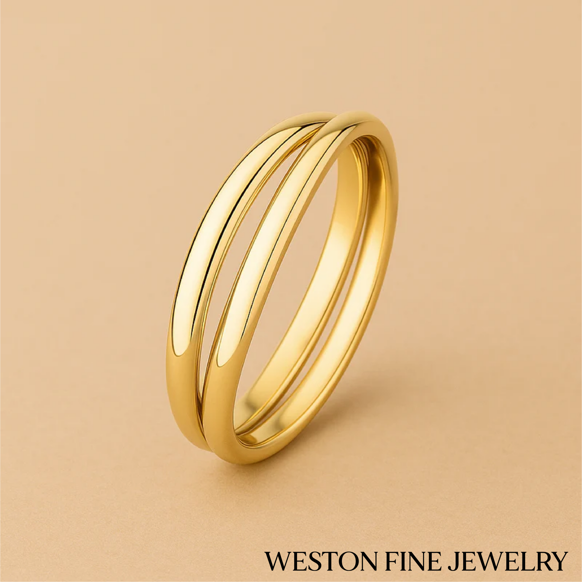 Léna Trielle Ring in 14K Gold Modern Grace