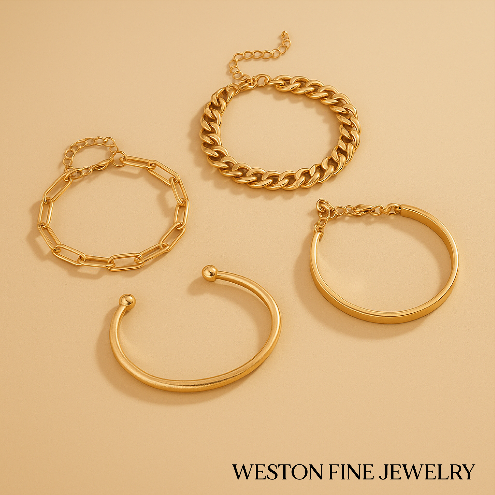 Elan Mercer Set – Timeless in 18k Gold
