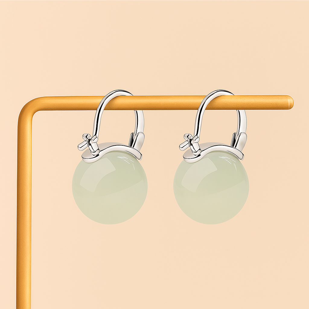 Elegant Circular Bead Earrings – Delicate & Stylish Design