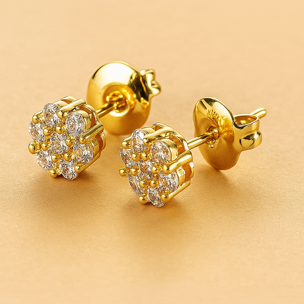 Lizzy Floral Stud Earrings – Elegant Petal-Inspired Design
