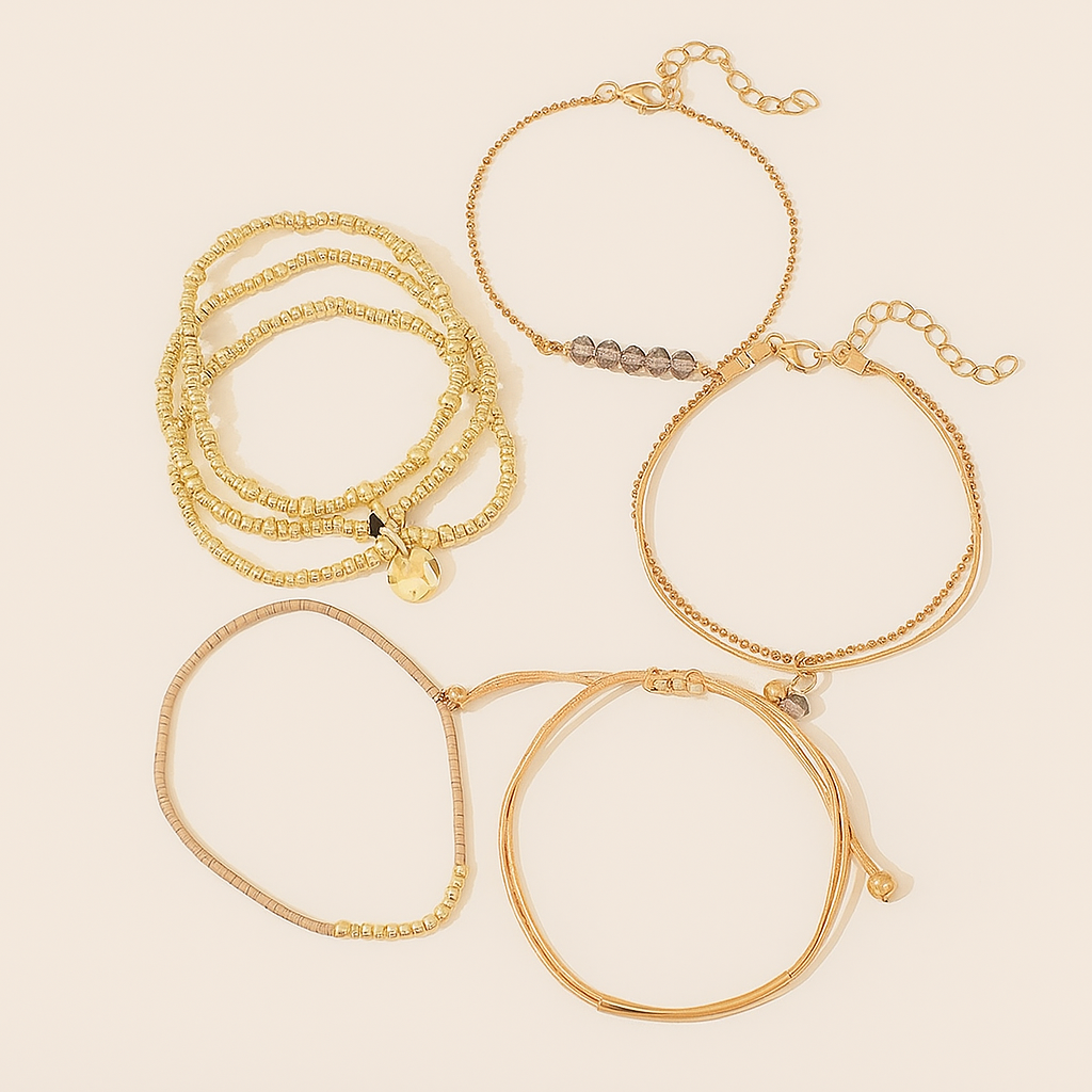 Delicate Beaded Bracelet Set – Timeless Style for Everyday Elegance
