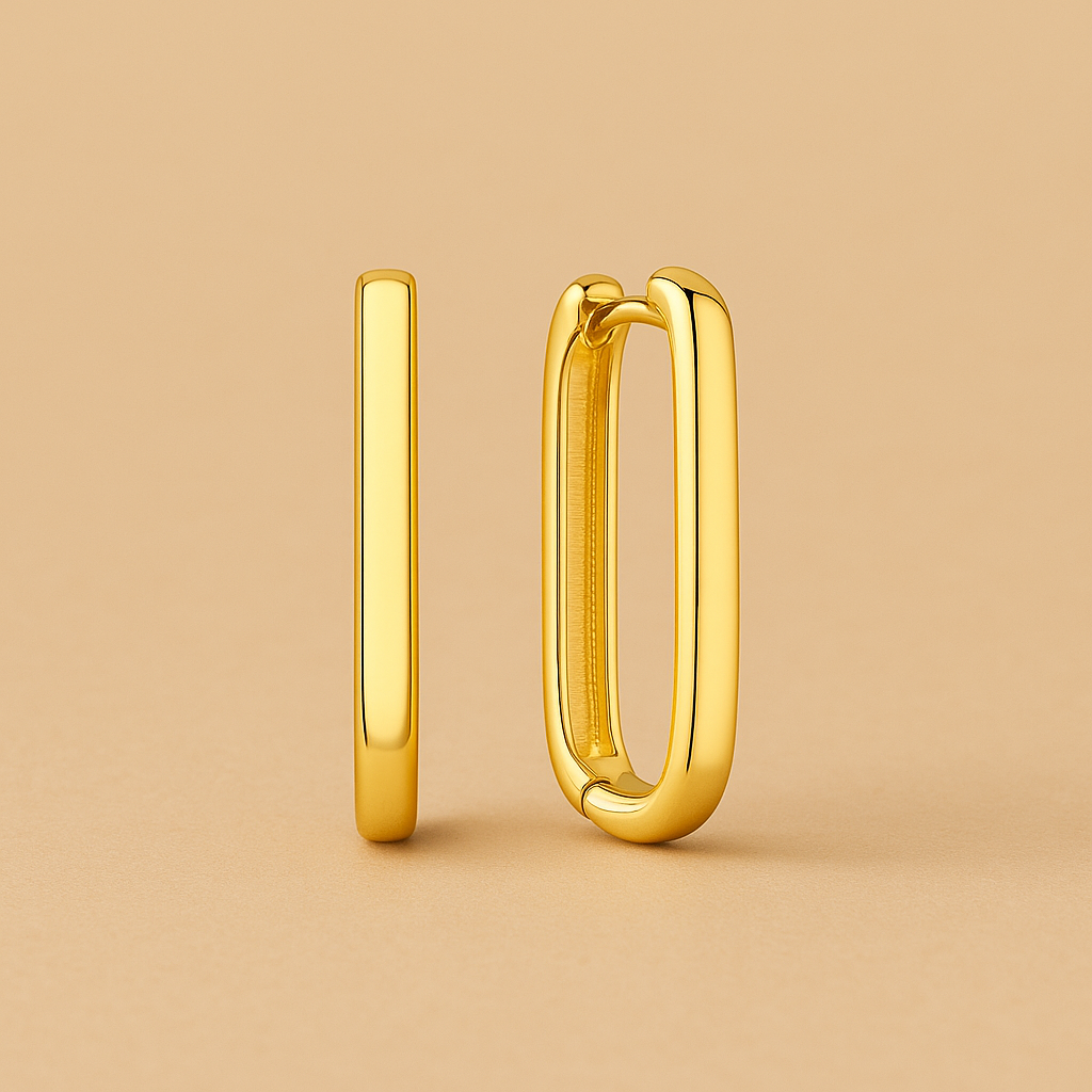 Icon Pavé Hoop Earrings in 18k Gold