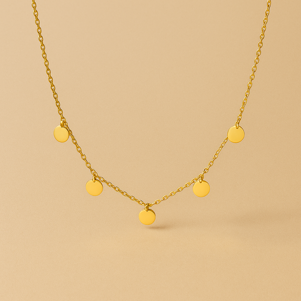 Buddha Medallion Necklace in 18k Gold