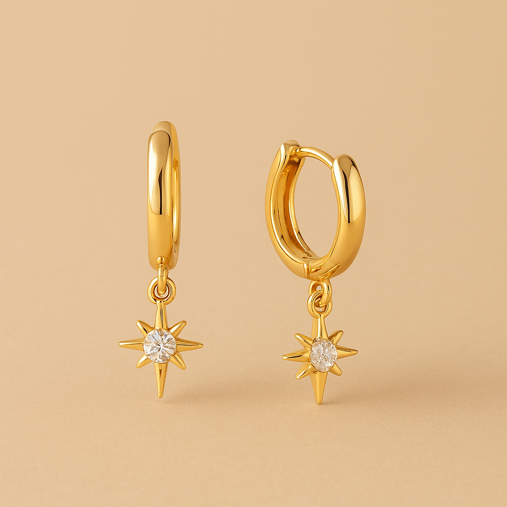 Vudu Hoop Earrings in 18k Gold