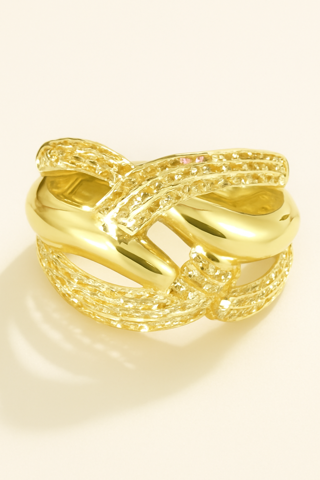 Elegant Multi-Band Cutout Ring for Women
