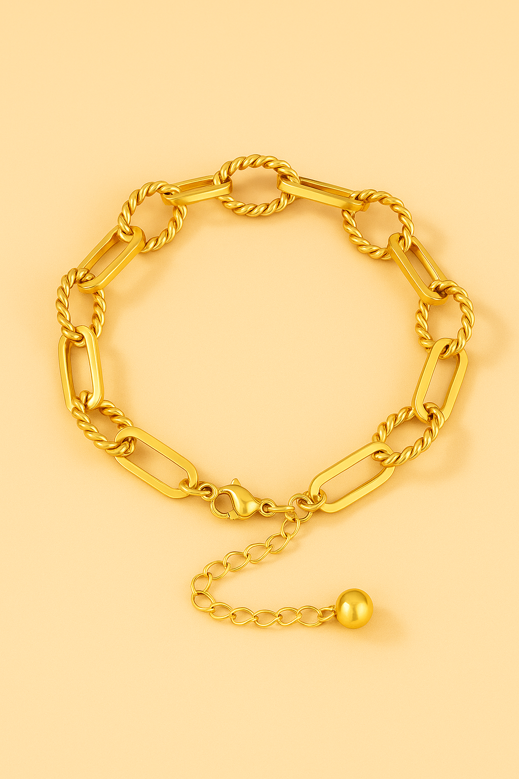 Twisted Chain Bracelet -Vintage Fully Adjustable