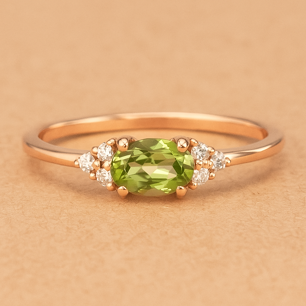 Claire Minimalist multicolored inlay ring