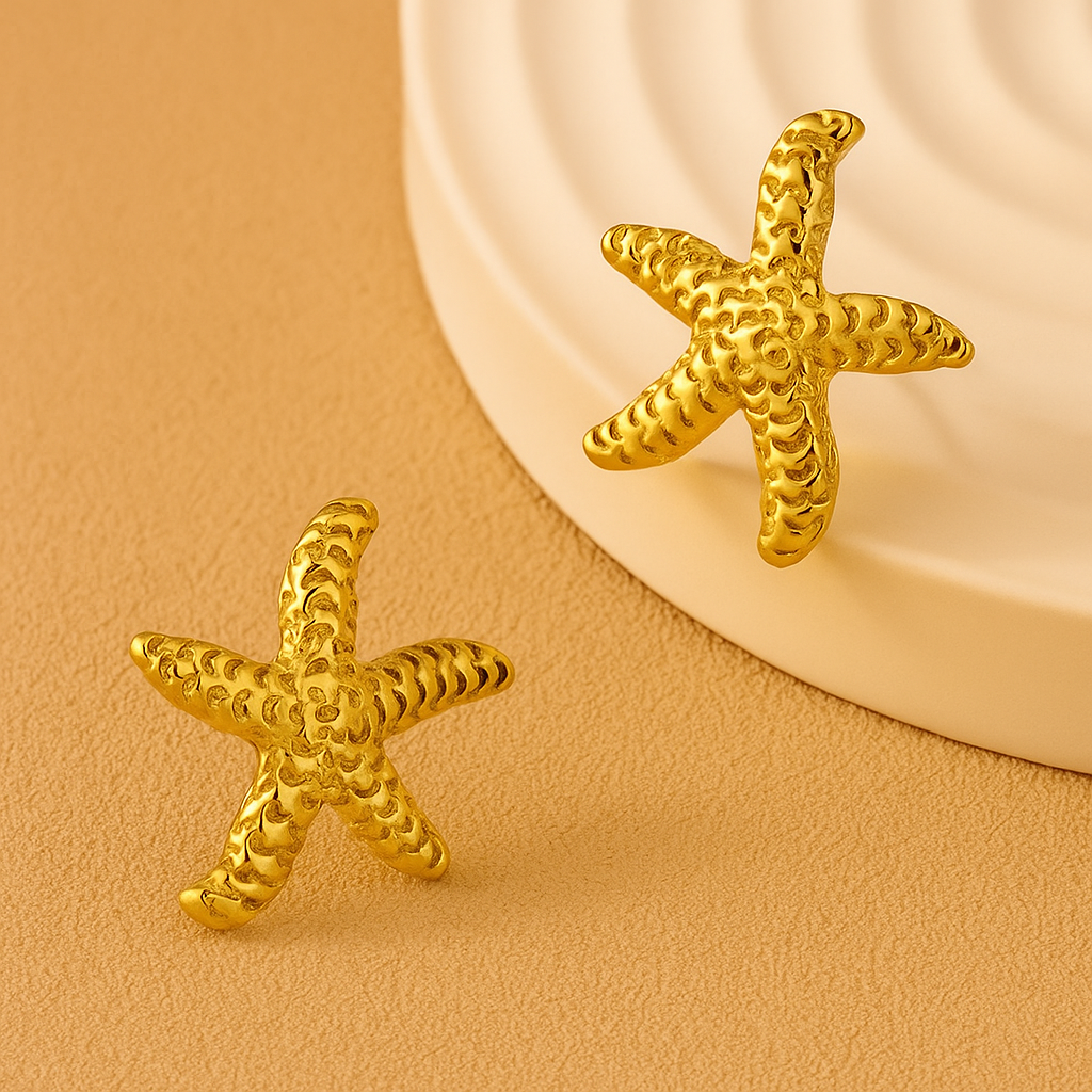 Delicate Starfish Studs with Coastal Charm