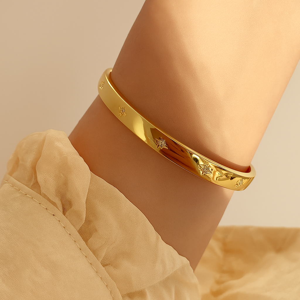 Elegant Star Zirconia Bracelet – Dainty & Sparkling Charm