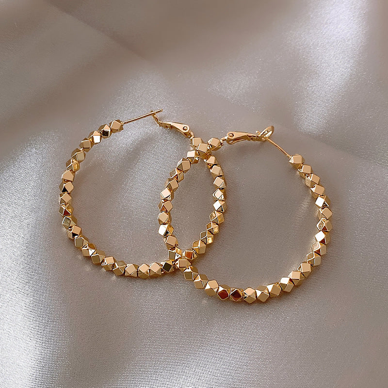 Large basic hoop earrings