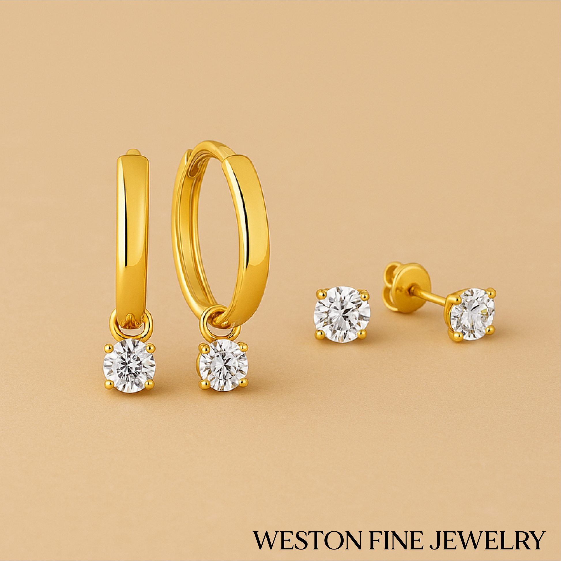 Larmes de Lune Earring Set in 14k Gold