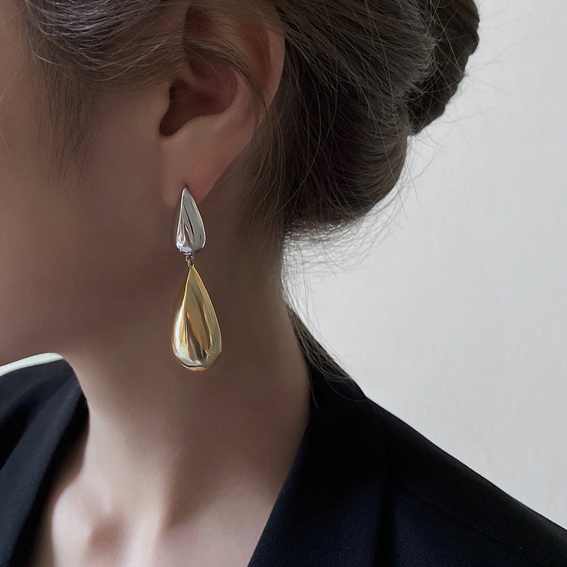 Water drop Color Clash earrings