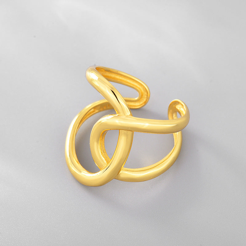 Double C Lnotted Line Adjustable ring