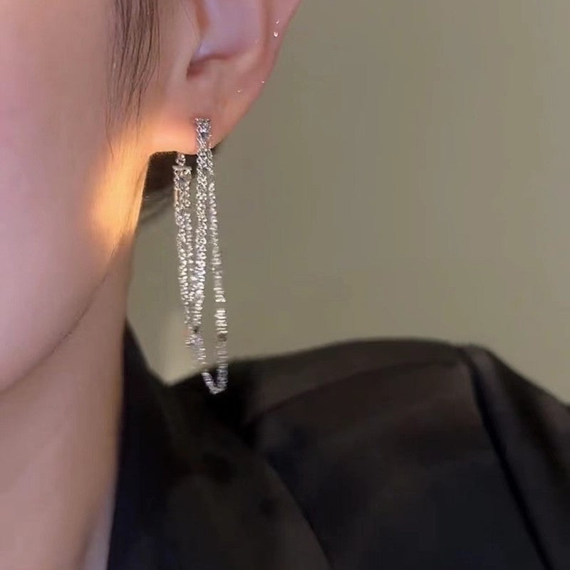 Triple tassel earrings