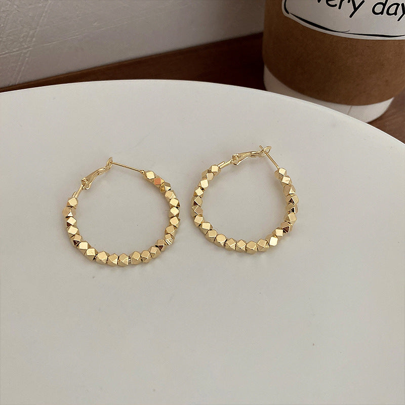 Large basic hoop earrings