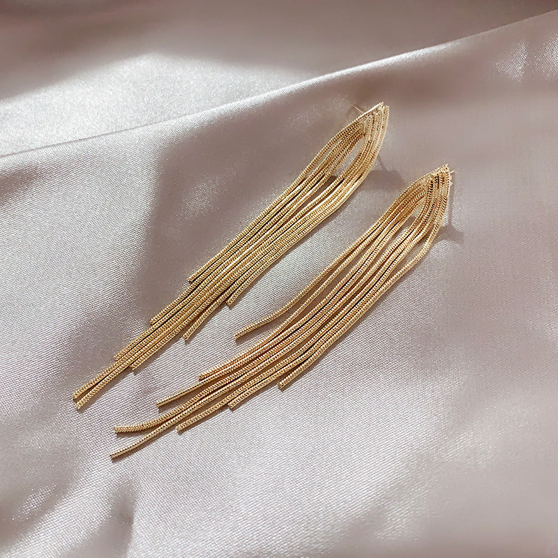 Necklace Long earrings with tassel