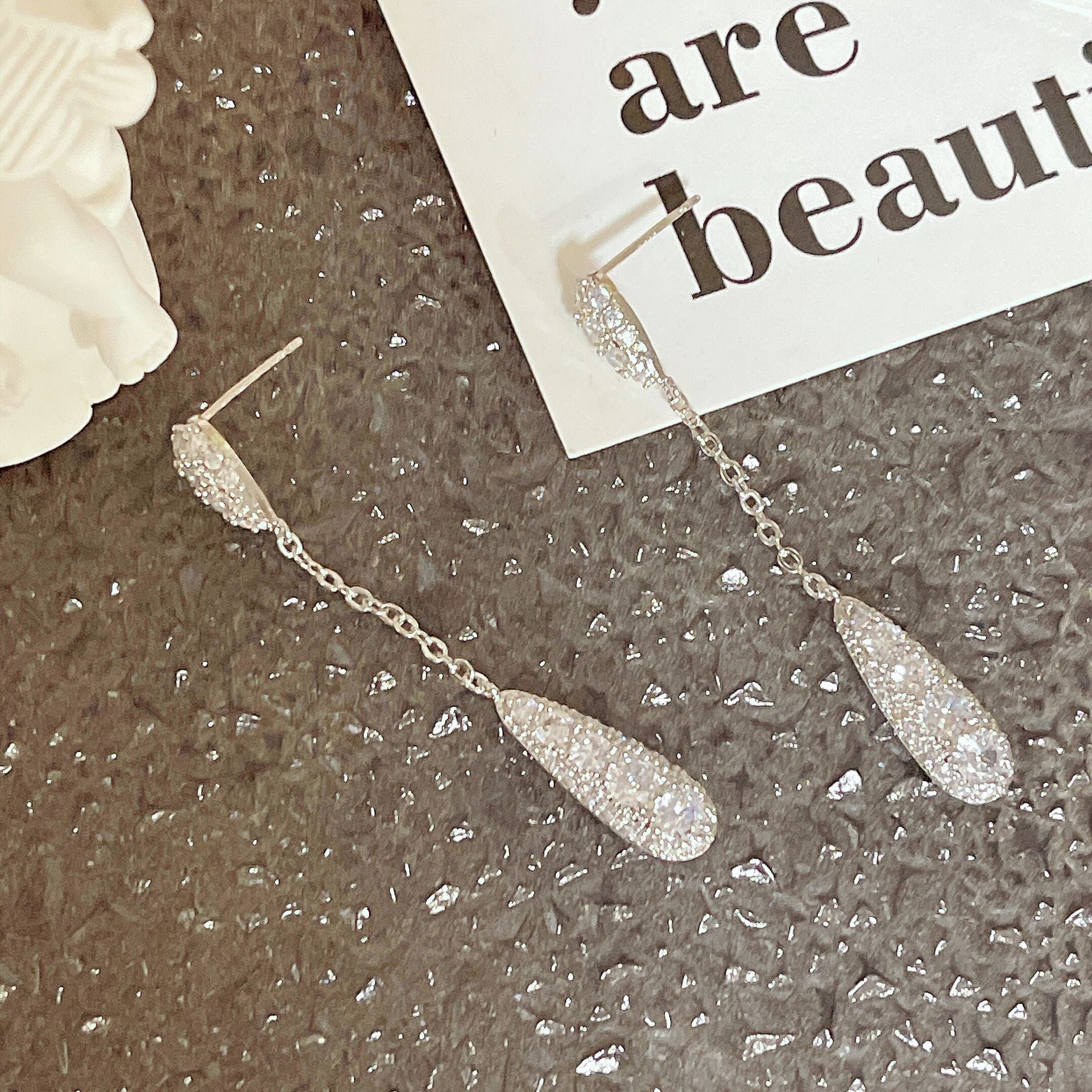 Water drop earrings