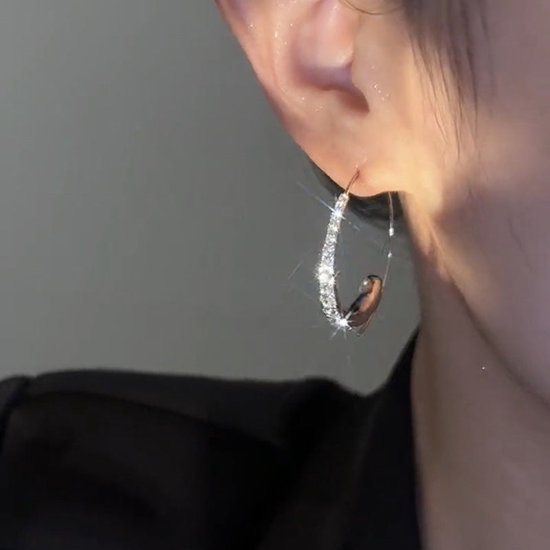 Sparkling zirconia earrings