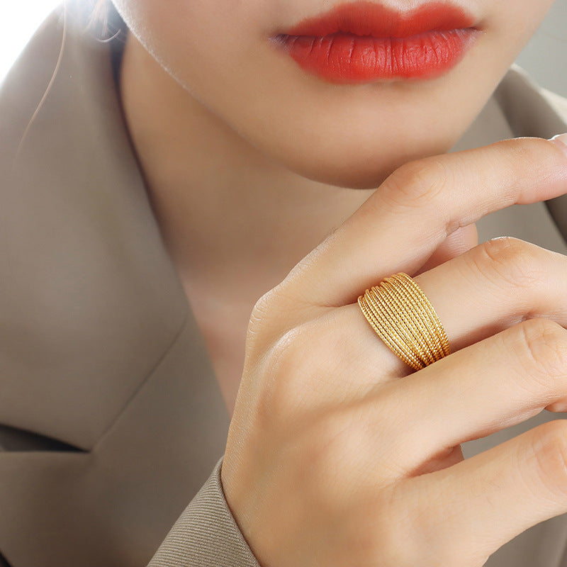 Adjustable multi-layer wire ring