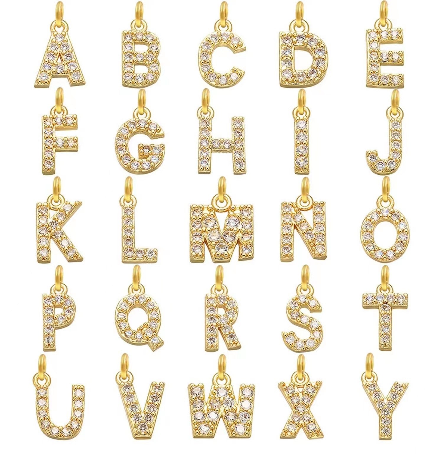Necklace with French-style letters