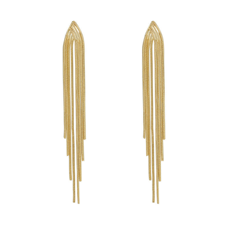 Necklace Long earrings with tassel