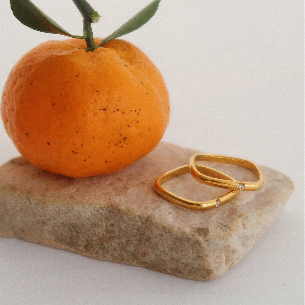 Square thin ring