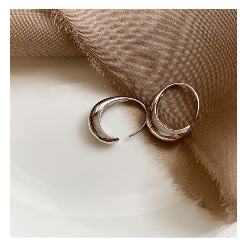 Classic drop hoop earrings