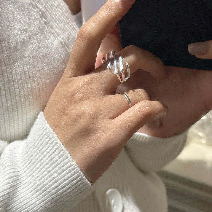 Layered twill ring