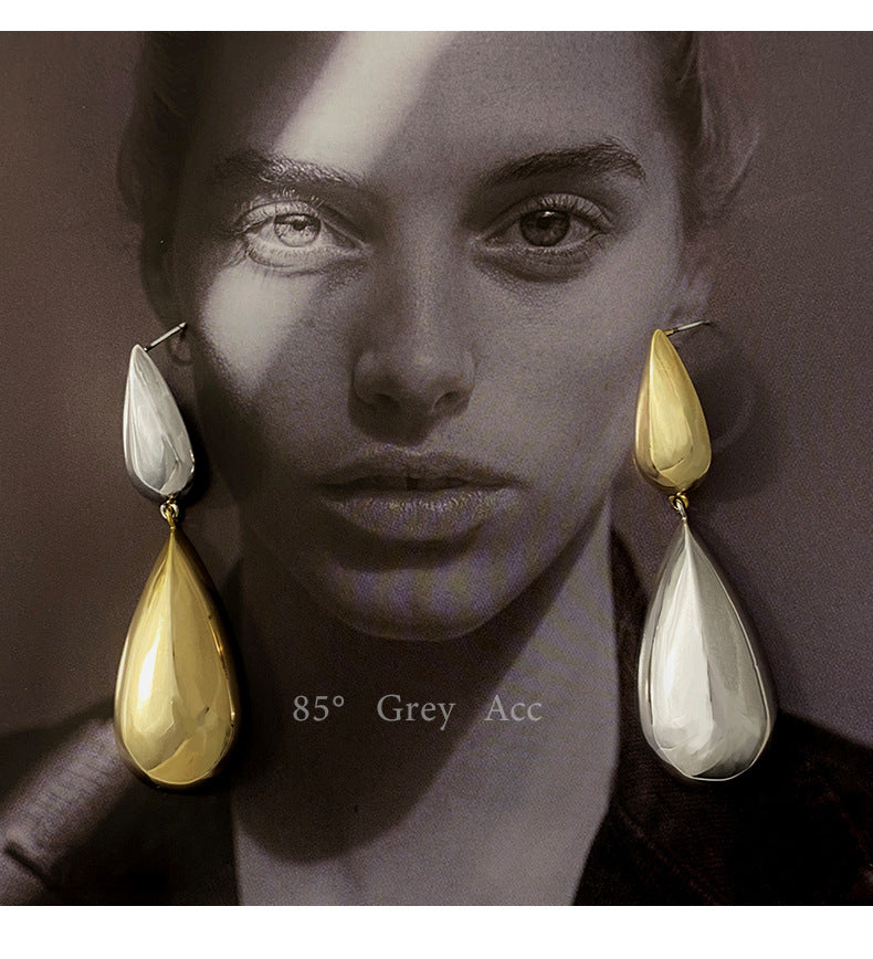 Water drop Color Clash earrings