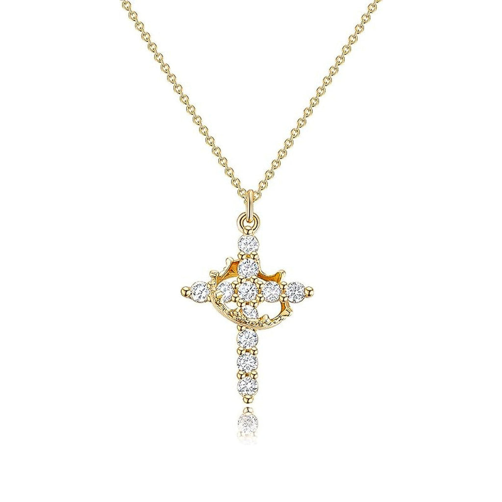Cross Crown Faith Necklace