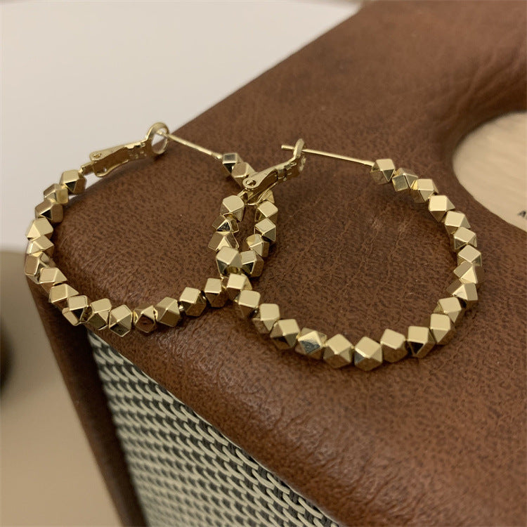 Large basic hoop earrings