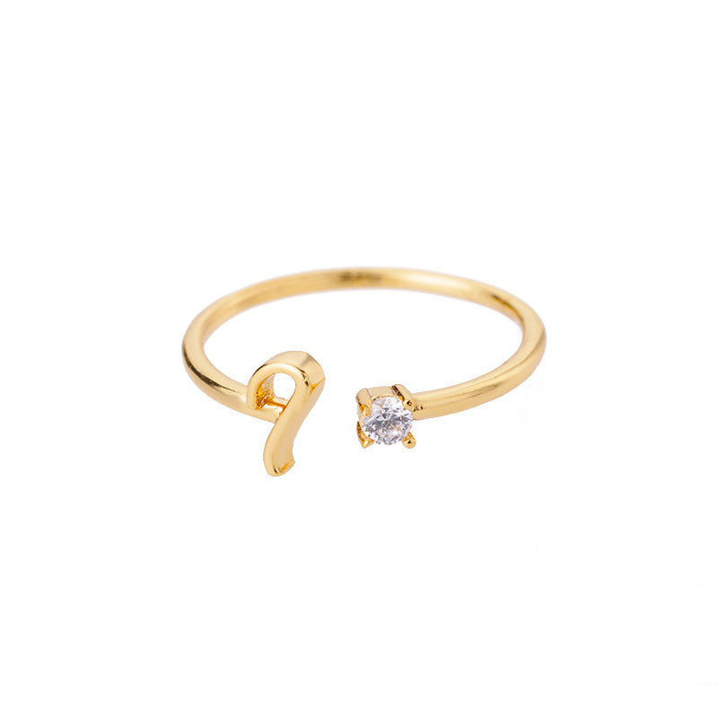 Customizable A–Z Initial Rings for Women – Adjustable Fit