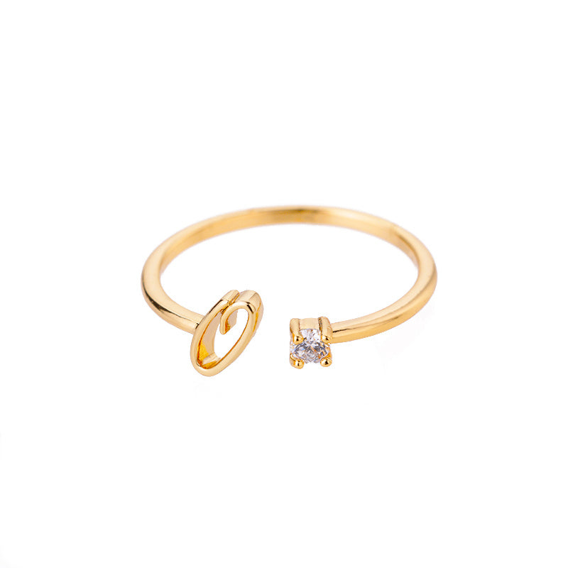 Customizable A–Z Initial Rings for Women – Adjustable Fit