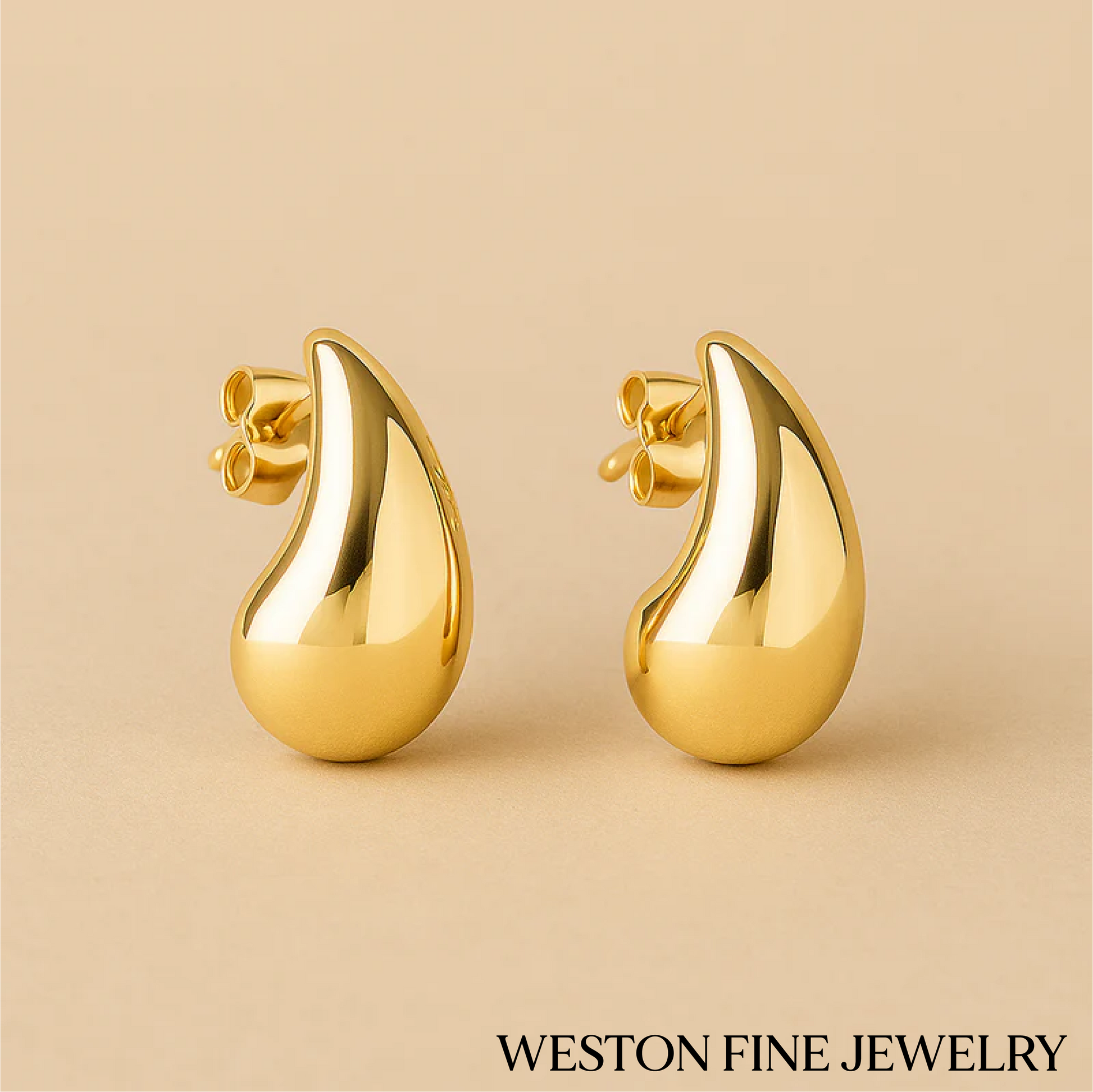Mato Elegance Drop Earrings in 18K Gold Grace
