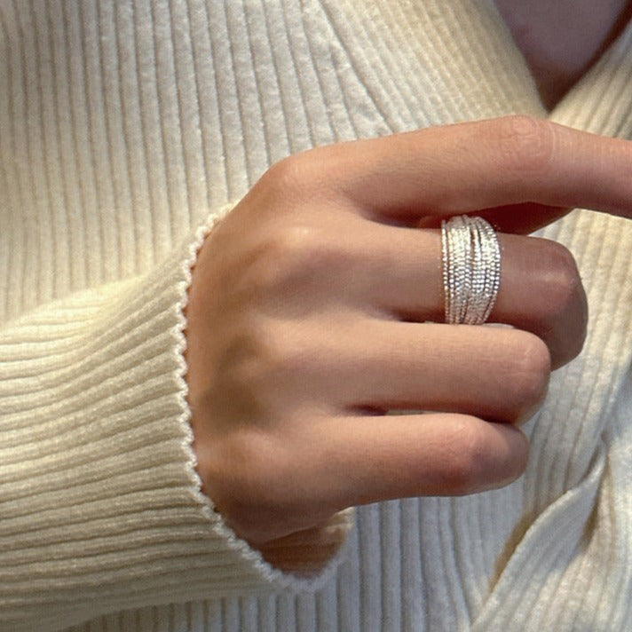 Adjustable multi-layer wire ring