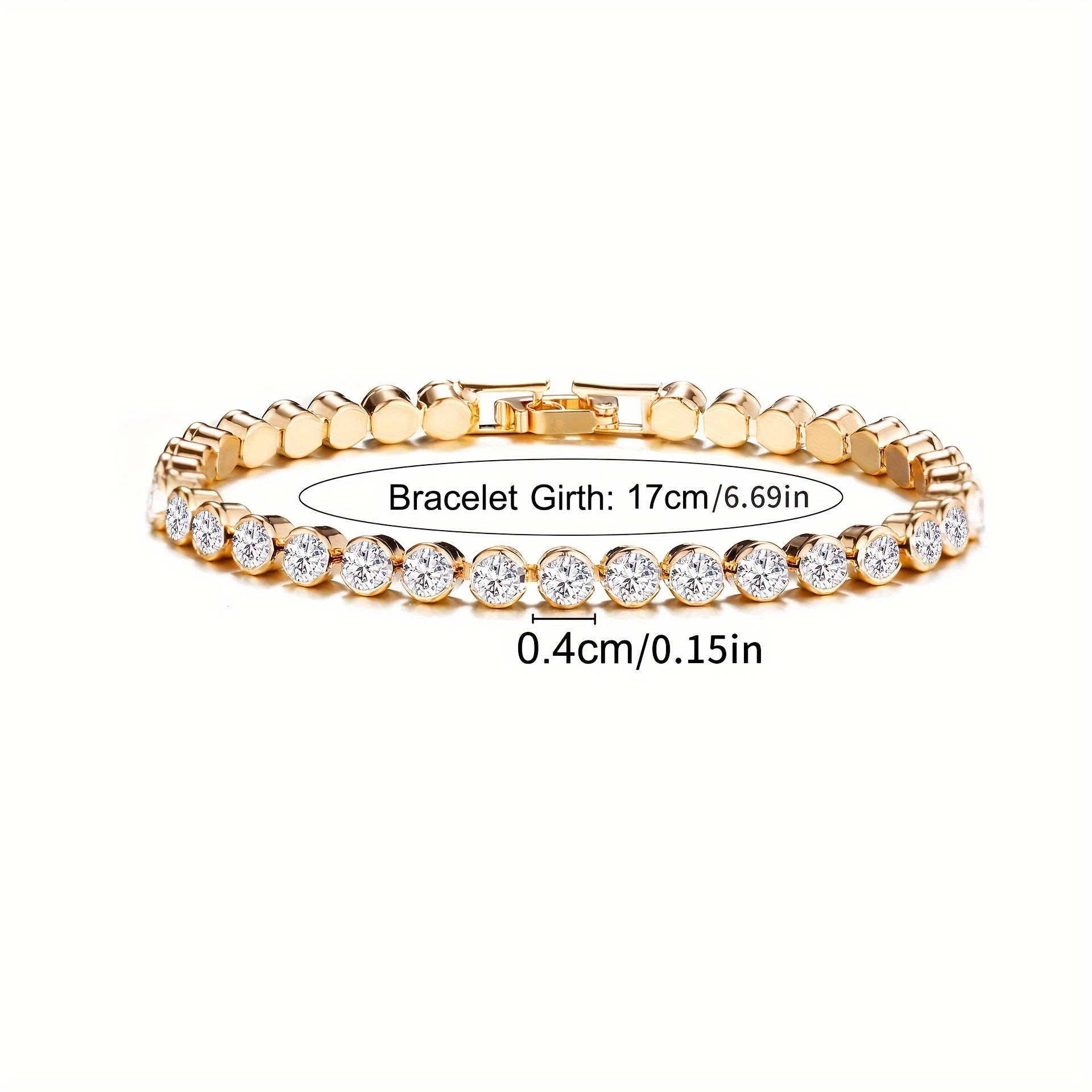 Elegant Cubic Zirconia Bracelet – Timeless Sparkle & Shine