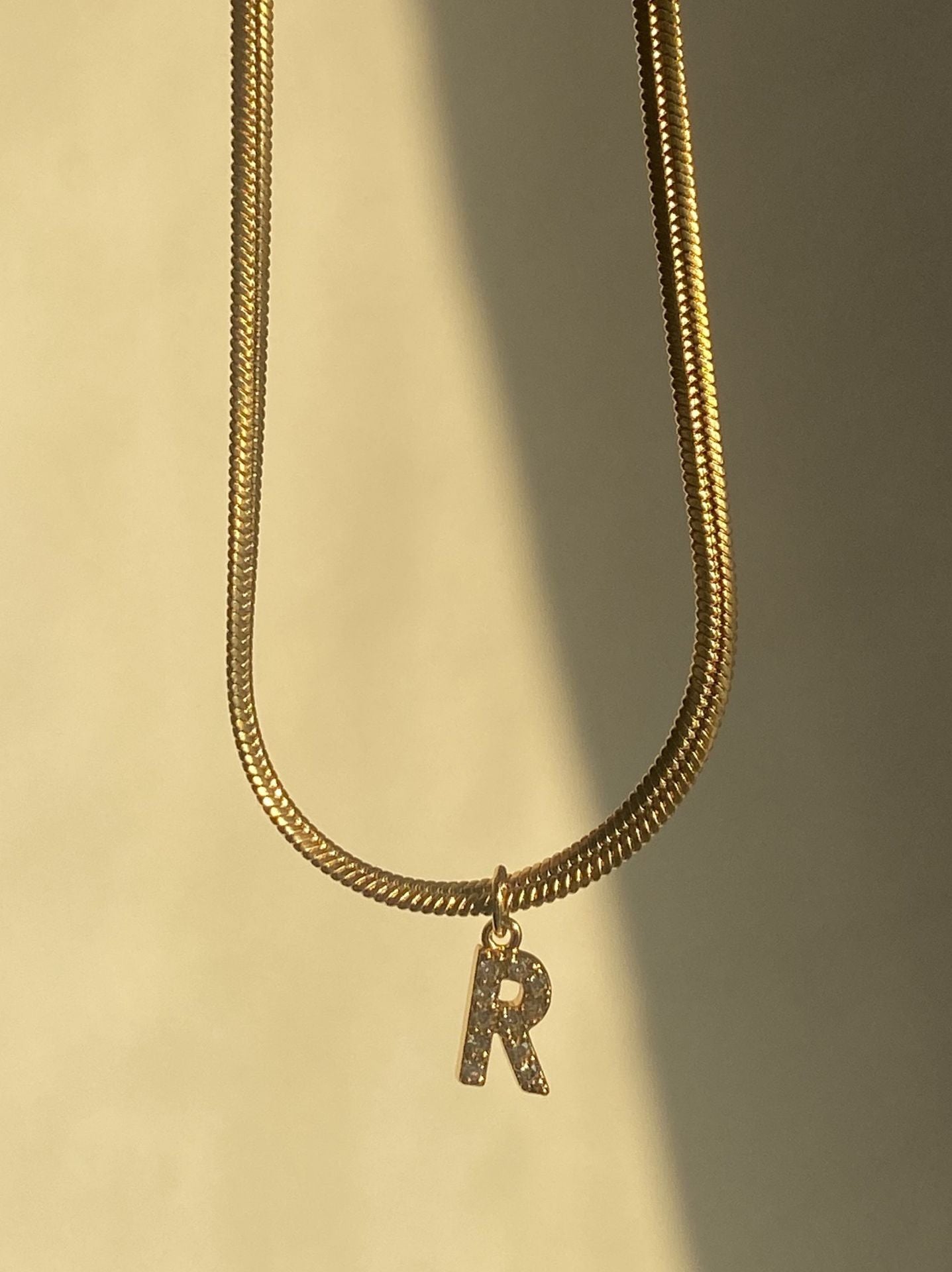 Necklace with French-style letters
