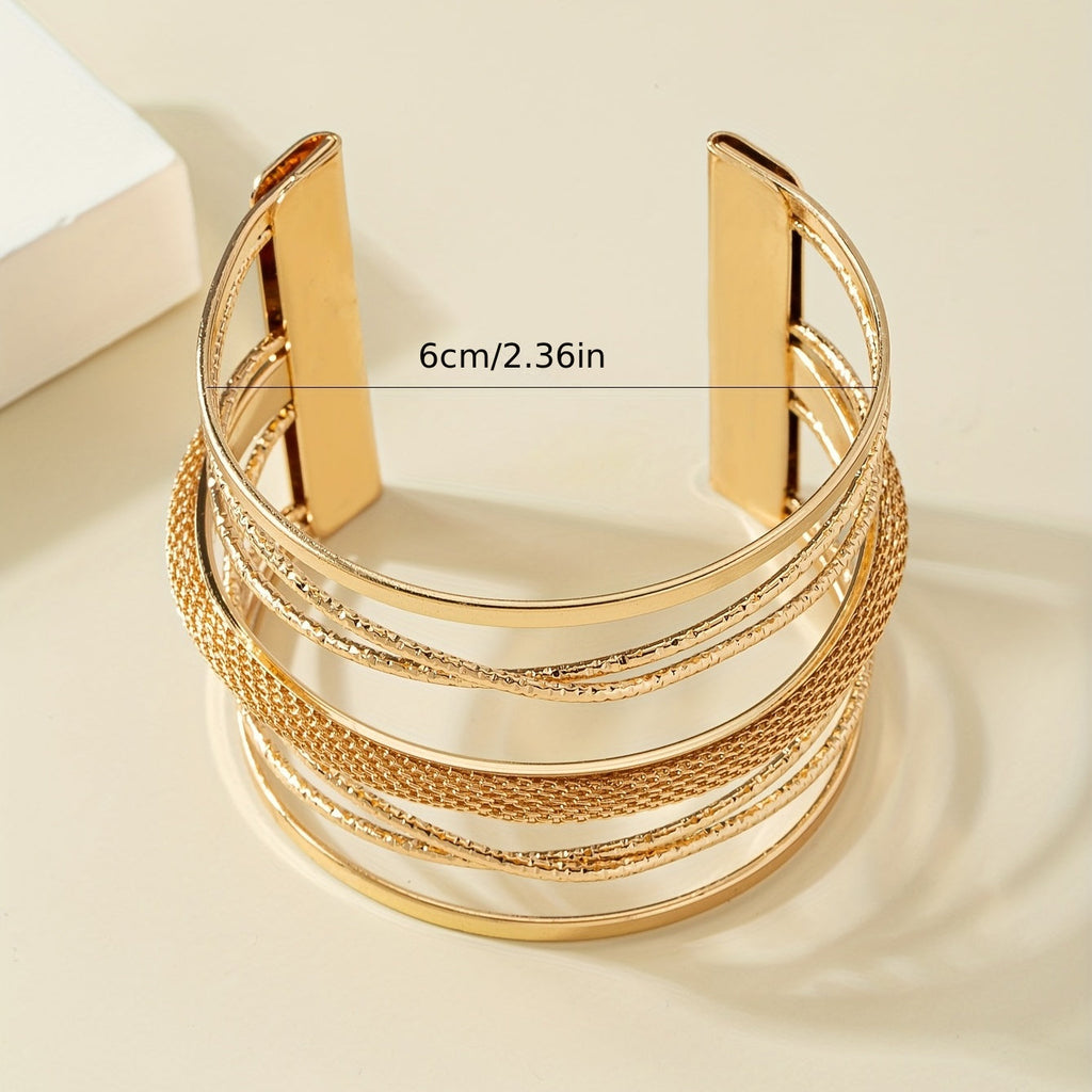 Geometric Open Cuff Bracelet – Chic, Stylish & Modern