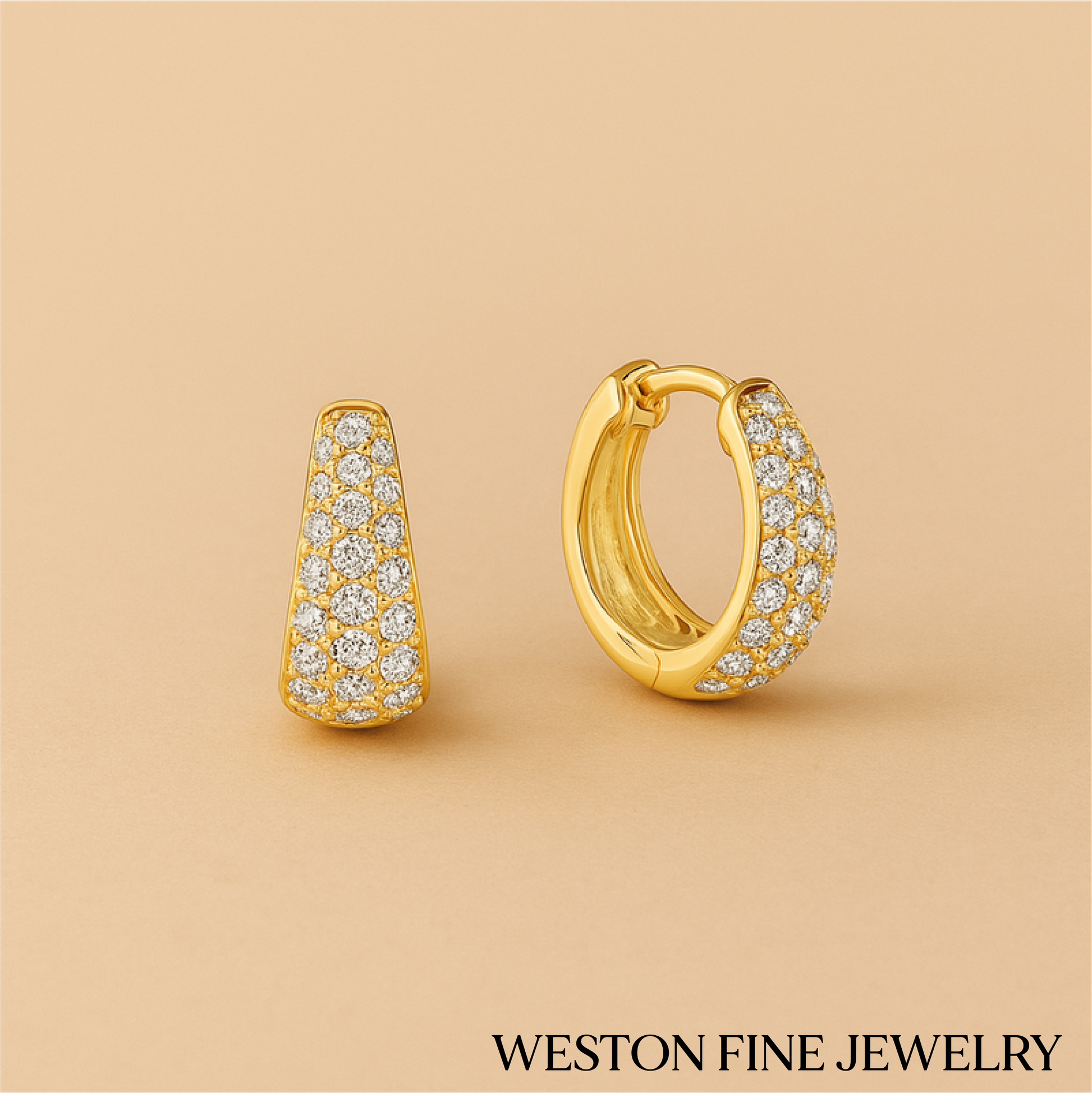 Jules Mini Hoop Earrings in 16k Gold