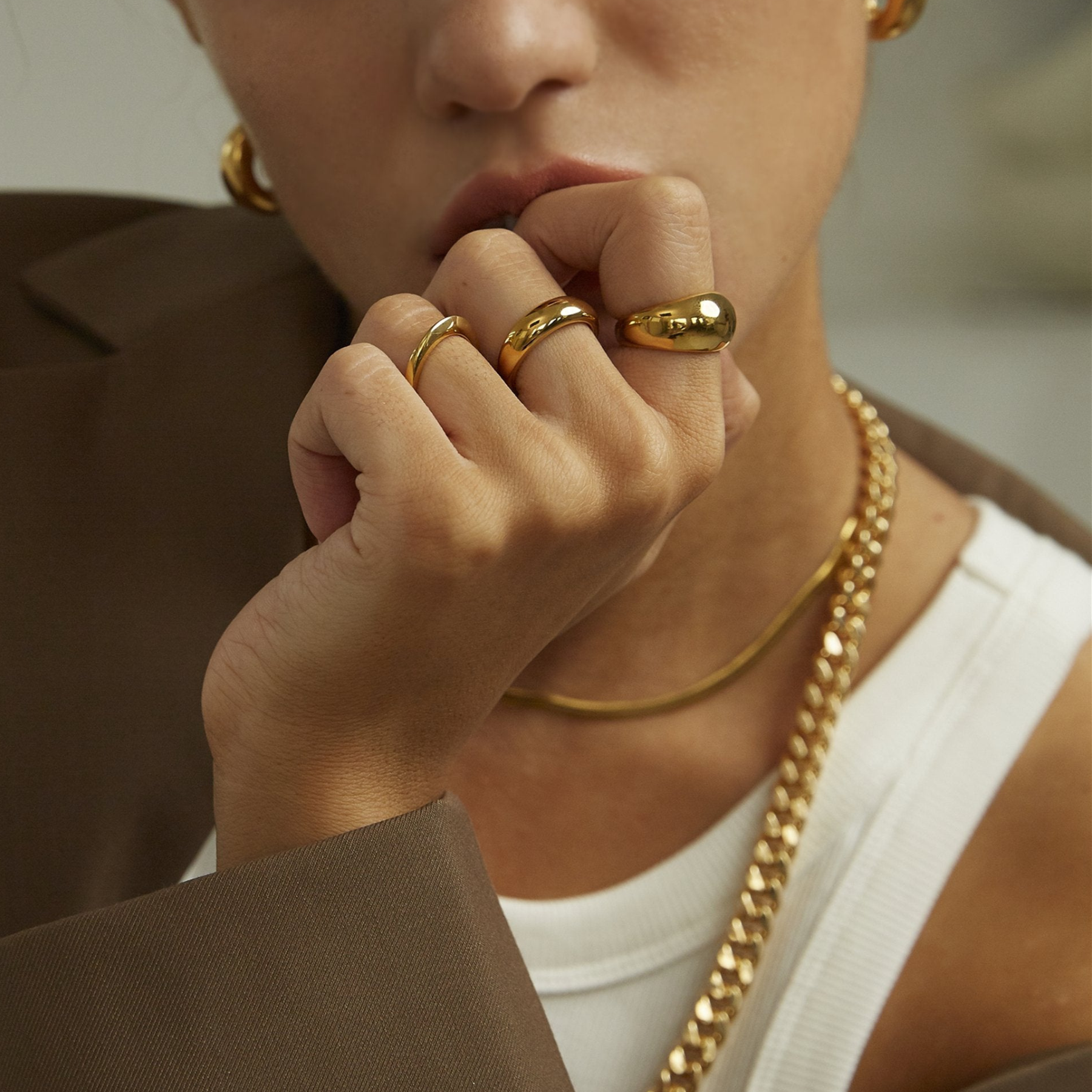 Coupling ring set