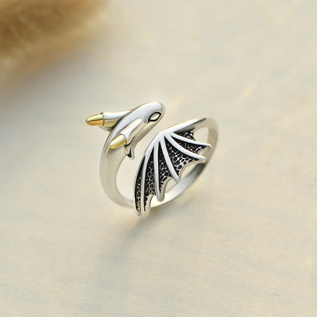 Adjustable dragon ring - Be brave, strong & self-confident