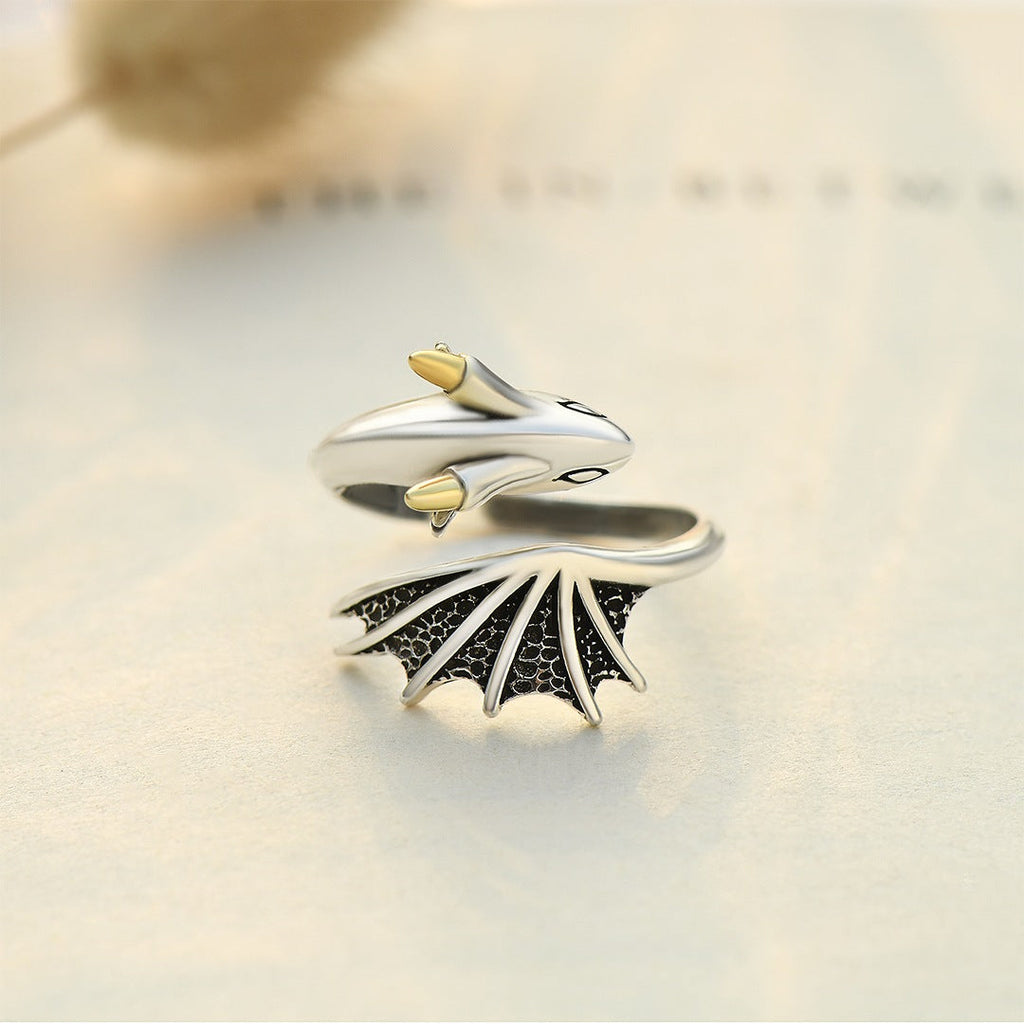 Adjustable dragon ring - Be brave, strong & self-confident