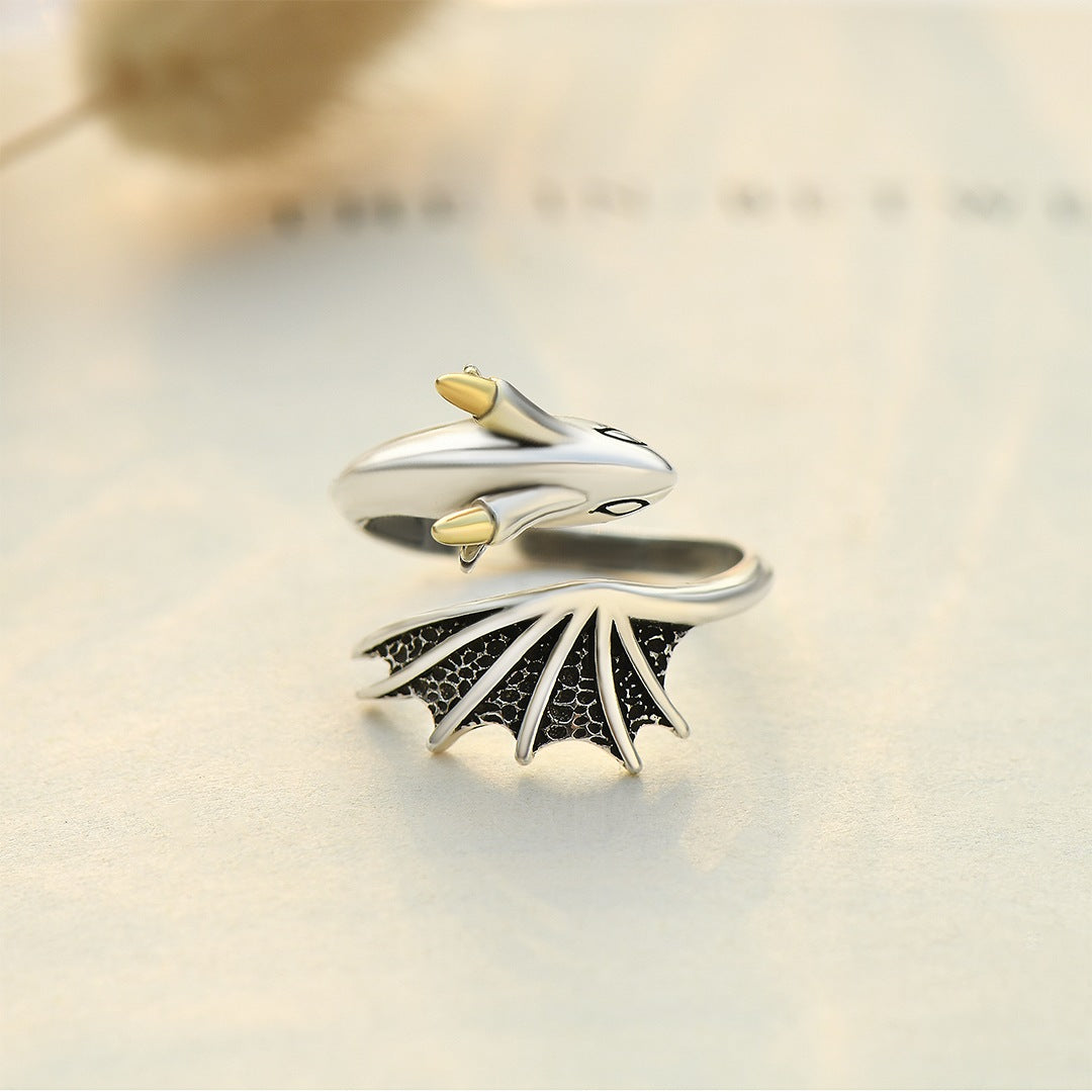 Adjustable dragon ring - Be brave, strong & self-confident