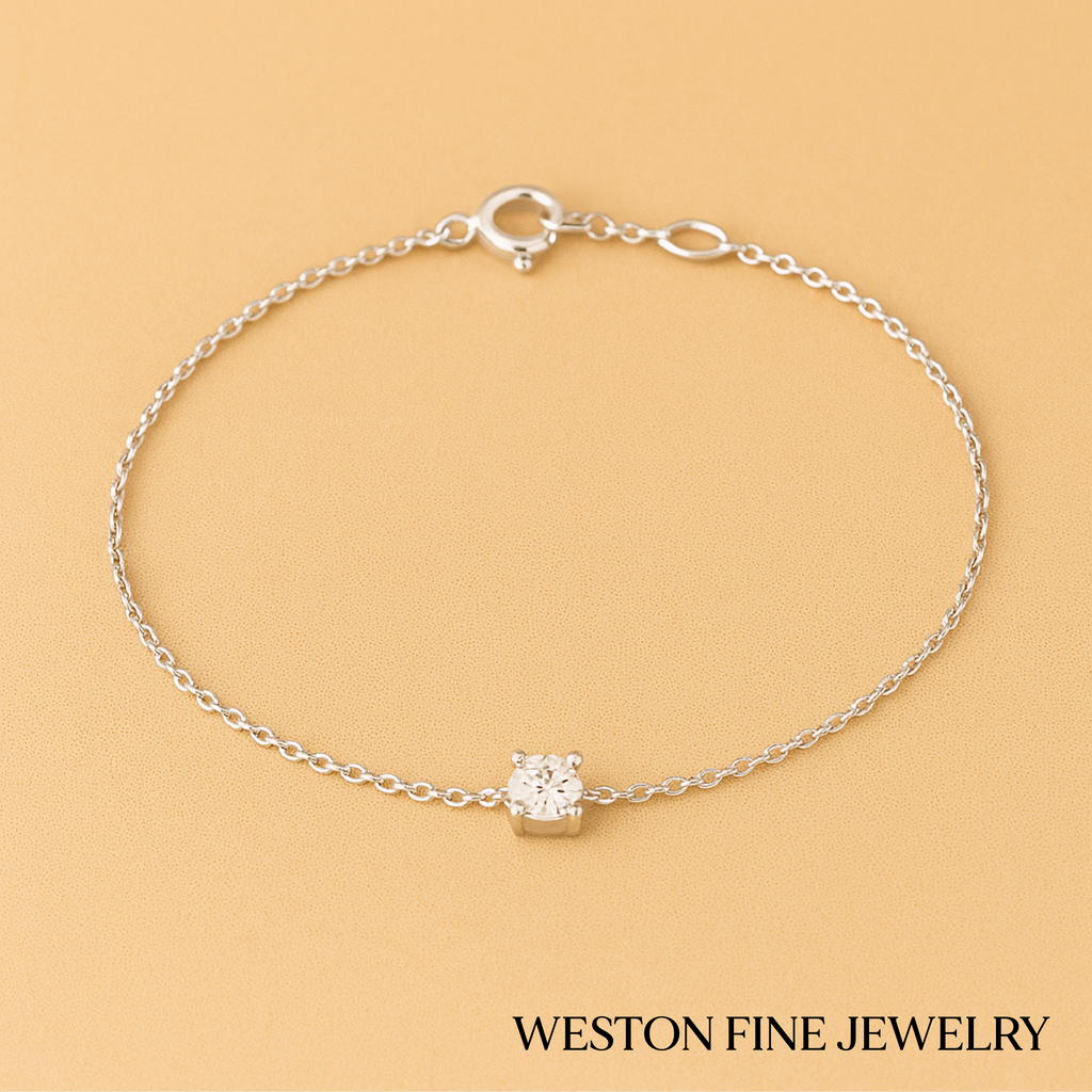Cléa Moissanite Bracelet in 14k Gold