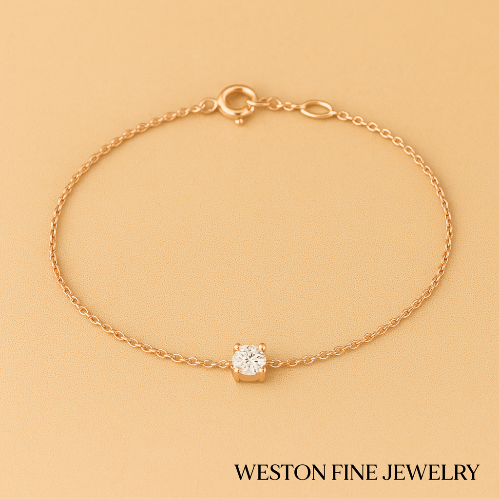 Cléa Moissanite Bracelet in 14k Gold