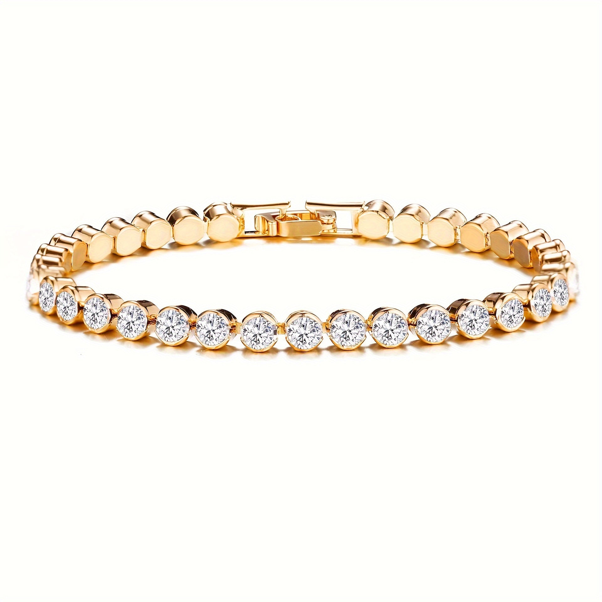 Elegant Cubic Zirconia Bracelet – Timeless Sparkle & Shine