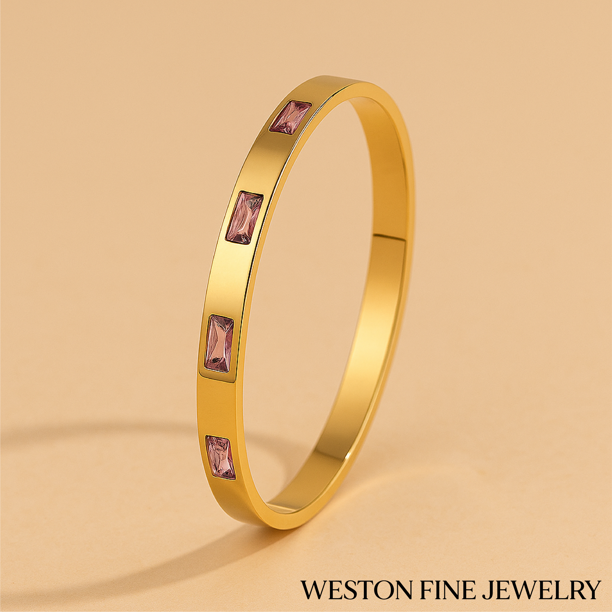 Renata Scarlatti Bracelet Pink in 16k Gold