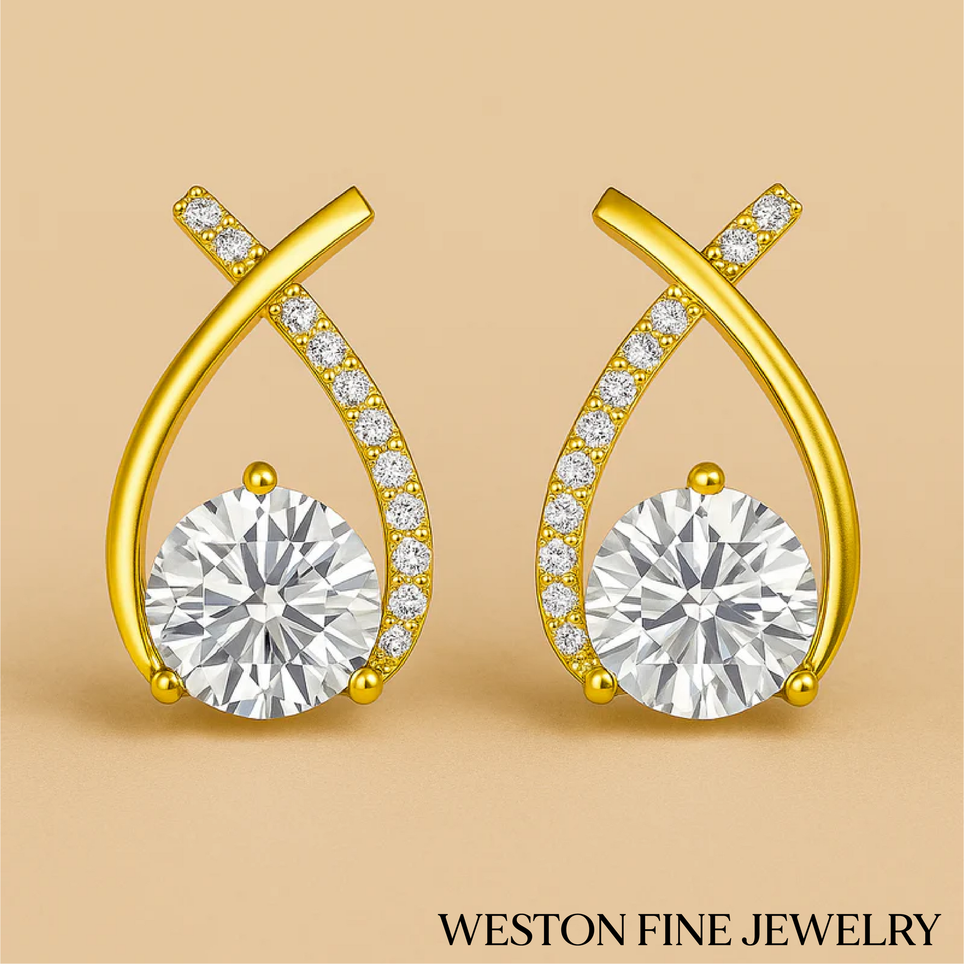 Arielle Drop Earrings in 18K Gold Grace